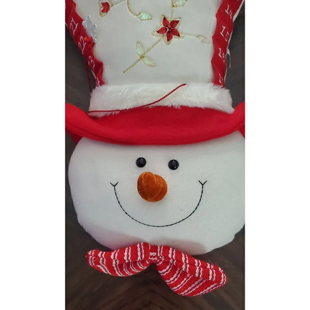 VINTAGE/ COLLECTIBLE AVON 1989 SNOWMAN COUNTDOWN TO CHRISTMAS CALENDAR